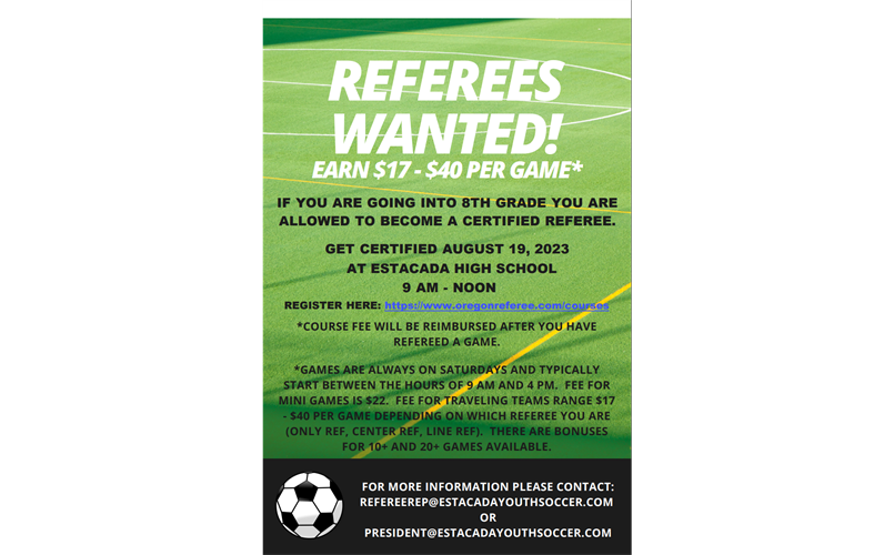 Want to be a Referee?